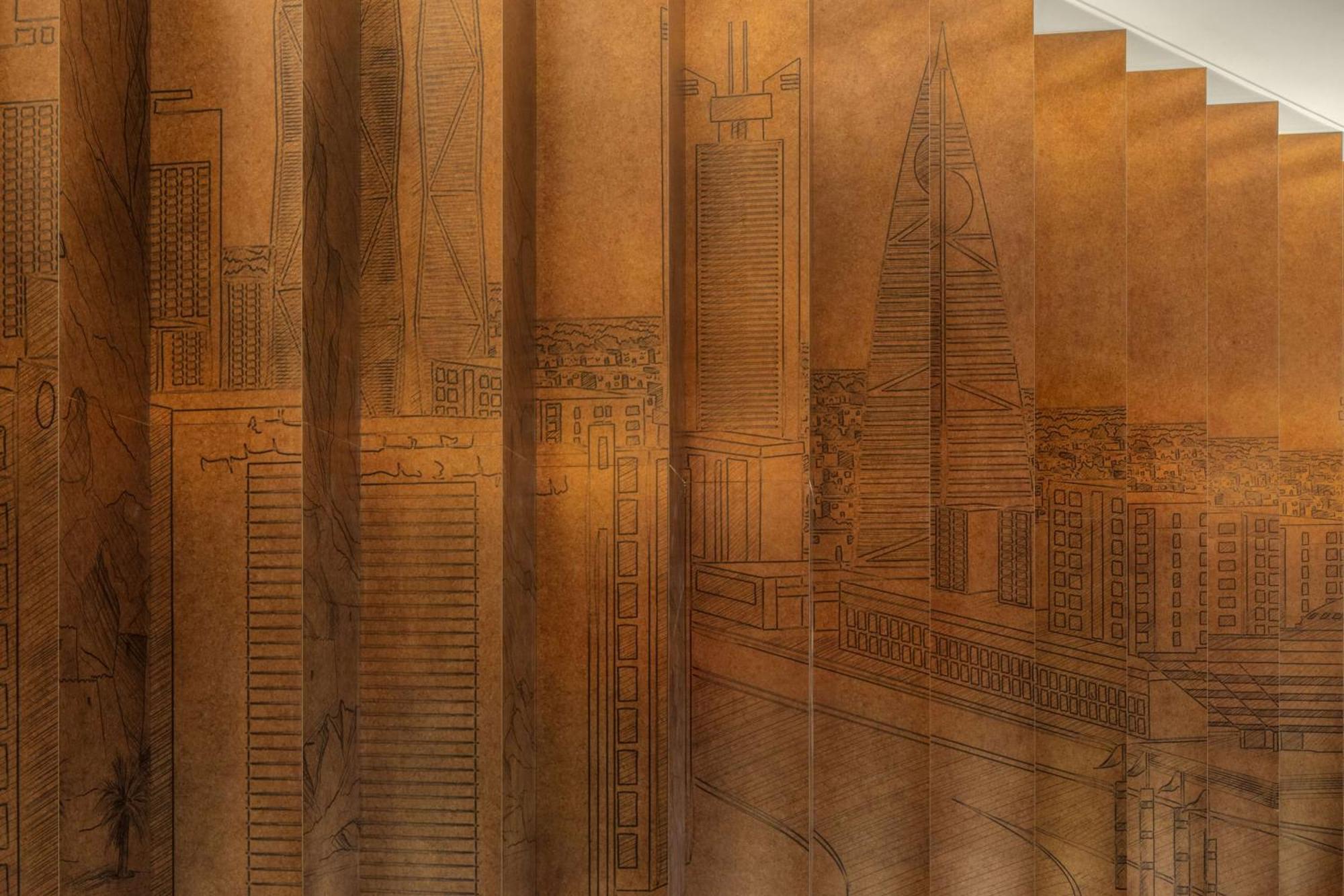 Hyatt Regency Riyadh Olaya Exteriér fotografie Detail of the 1930s mural by Charles Sprague Pearce
